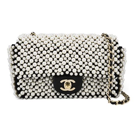 chanel 19s pearl mini flap bag|chanel 19 bag sizes.